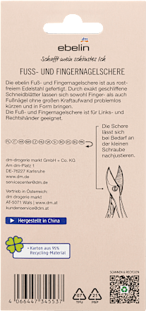 Fuß- und Fingernagelschere ebelin