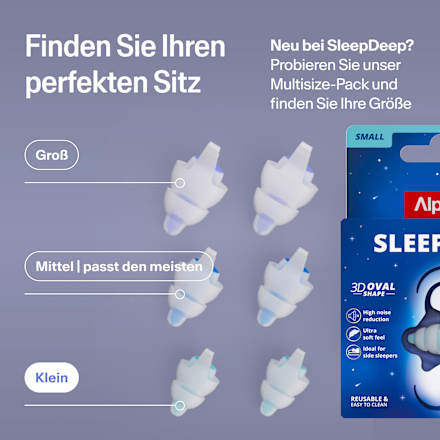 Ohrstöpsel Sleep Deep Mini Größe S ALPINE