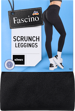 Leggings Scrunch schwarz Gr. 46/48 Fascino