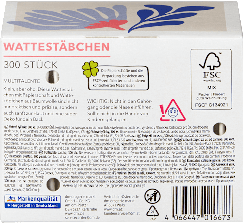 Wattestäbchen Box sortiert ebelin