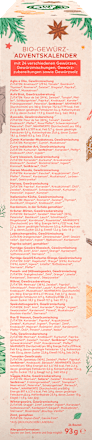 Adventkalender Bio Gewürz LEBENSBAUM