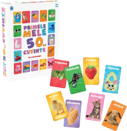 Primele 50 de cuvine cu cartonașe Smile Games