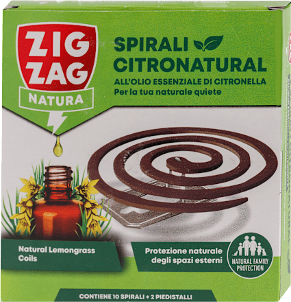 CITRONATURAL biljne spirale protiv insekata na bazi eteričnih ulja Lemongrass Zig Zag