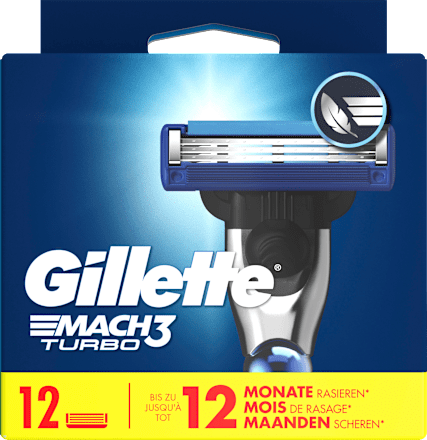 Mach3 Turbo Rasierklingen Vorteilspack XXL Gillette