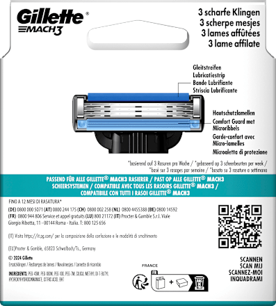 Rasierklingen Mach3 Gillette