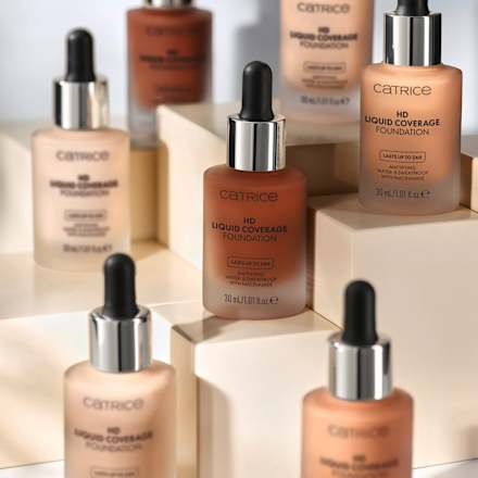 Foundation Liquid HD Coverage Waterproof 005 Ivory Beige CATRICE