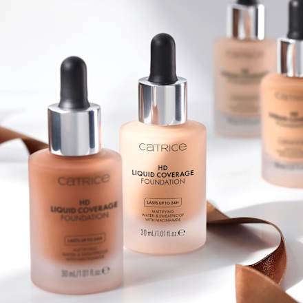 Foundation Liquid HD Coverage Waterproof 005 Ivory Beige CATRICE