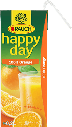 100% pomerančová šťáva RAUCH happy day