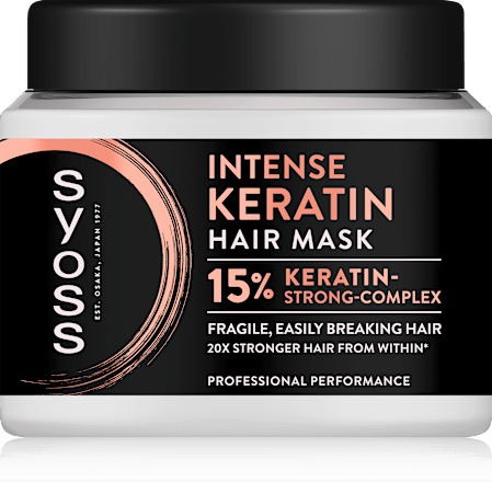 Mască pentru păr fragil Intense Keratin syoss