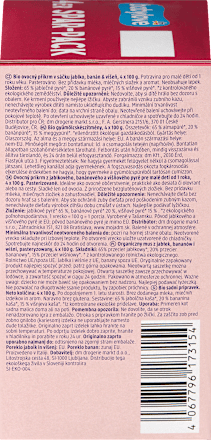 BIO kašica u vrećici od trešnje, banane i jabuke, 12+mj. (4x100 g) babylove