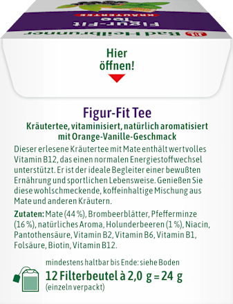 Kräutertee "Figur-Fit Tee" (12 Beutel) Bad Heilbrunner