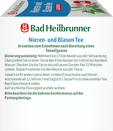 Arzneitee, Nieren- & Blasentee (12 Beutel) Bad Heilbrunner