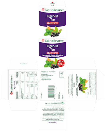 Kräutertee "Figur-Fit Tee" (12 Beutel) Bad Heilbrunner