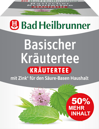 Kräutertee, Basische Kräuter (12 Beutel) Bad Heilbrunner