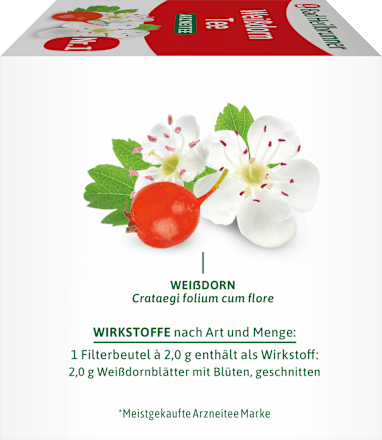 Arzneitee, Weißdorn Tee (12 Beutel) Bad Heilbrunner