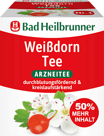 Arzneitee, Weißdorn Tee (12 Beutel) Bad Heilbrunner