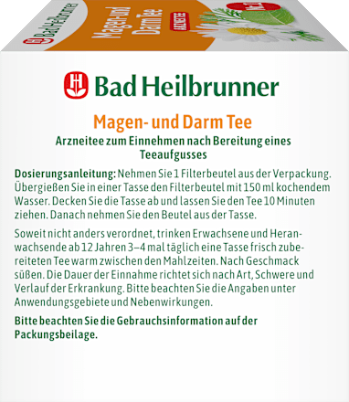 Arzneitee, Magen- & Darm Tee (12 Beutel) Bad Heilbrunner