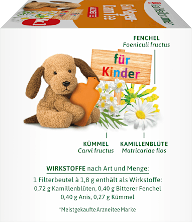 Arzneitee, Bio Magen-Darm Tee für Kinder (12 Beutel) Bad Heilbrunner