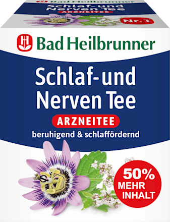 Arzneitee, Schlaf- & Nerven Tee (12 Beutel) Bad Heilbrunner