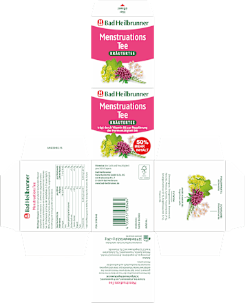 Kräutertee, Menstruations Tee (12 Beutel) Bad Heilbrunner