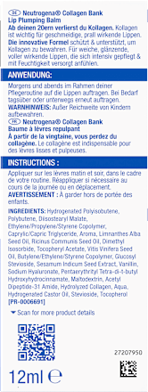 Lippenpflege Collagen Bank Lip Plumping Balm Vanilla Neutrogena