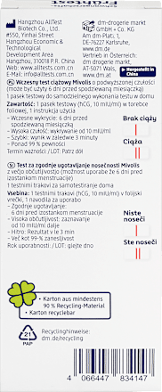 Frühtest Teststreifen Mivolis