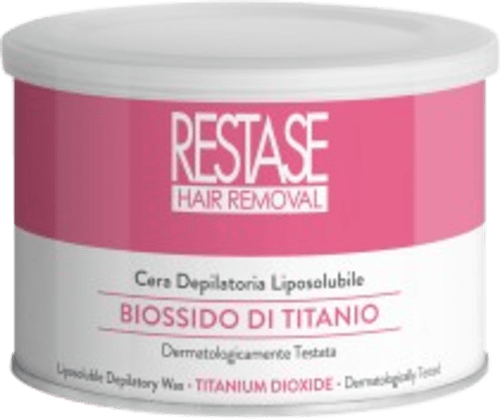 Cera depilatoria liposolubile con biossido di titanio RESTASE
