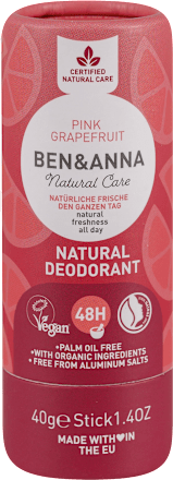 Natural Care dezodorans u stiku - PINK GRAPEFRUIT BEN&ANNA