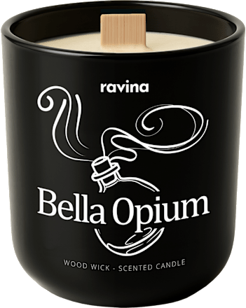 Świeca sojowa zapachowa w szkle Bella Opium ravina