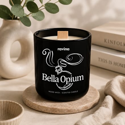 Świeca sojowa zapachowa w szkle Bella Opium ravina