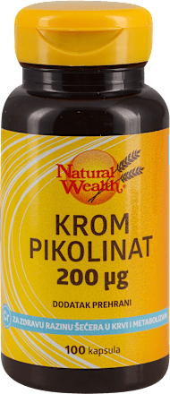 HROM PIKOLINAT 200μg kapsule Natural Wealth
