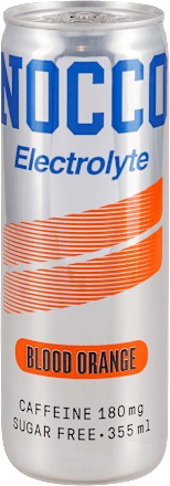 Electrolyte BLOOD ORANGE osvežavajući bezalkoholni napitak sa kofeinom, elektrolitima, vitaminima, bez šećera. NOCCO