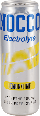 Electrolyte LEMON/LIME, osvežavajući bezalkoholni napitak sa kofeinom, elektrolitima, vitaminima, sa zaslađivačem NOCCO
