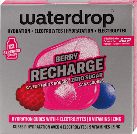BERRY RECHARGE osvežavajuće bezalkoholno piće sa ukusom bobičastog voća od prirodnih aroma s vitaminima waterdrop