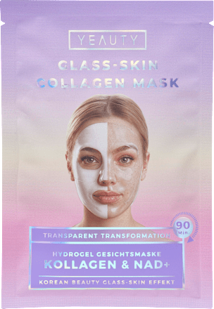 Gesichtsmaske Glass-Skin Hydrogel Kollagen & NAD+  Yeauty