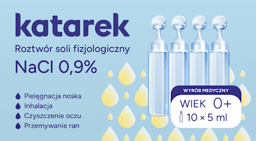 Ampułki soli fizjologicznej 10 x 5 ml katarek