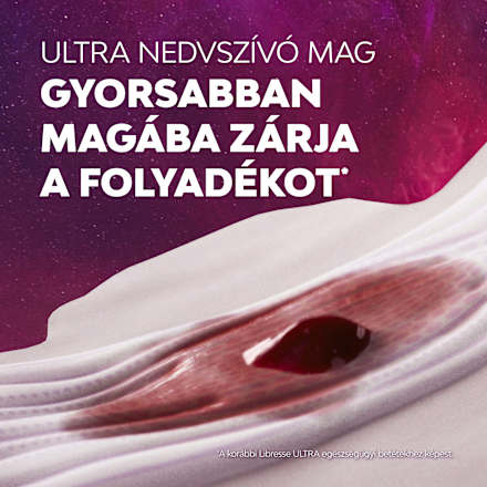 Éjszakai egészségügyi szárnyas betét, Ultra Extra Large+ Libresse