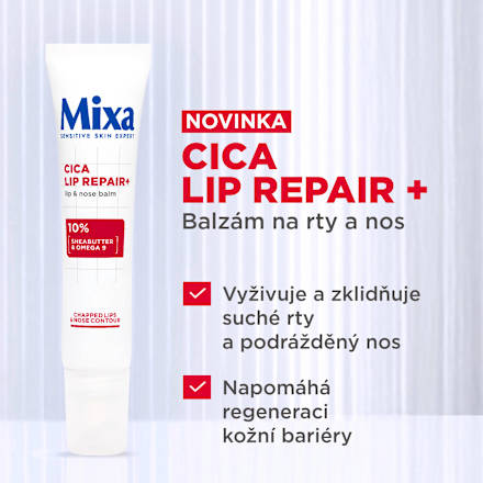 balzám na rty CICA REPAIR+ Mixa