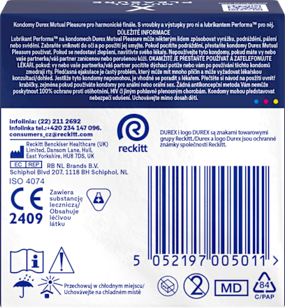 Prezerwatywy lateksowe Mutual Pleasure Durex