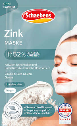 Gesichtsmaske Zink (10 St, 2x5 ml)   Schaebens