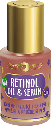 Nočné omladzujúce pleťové sérum Retinol Oil & Serum 2v1 Purity Vision