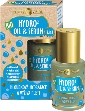 Hydratačné pleťové sérum Hydro2 Oil & Serum 2v1 Purity Vision
