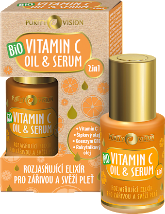 Rozjasňujúce pleťové sérum Vitamin C Oil & Serum 2v1 Purity Vision