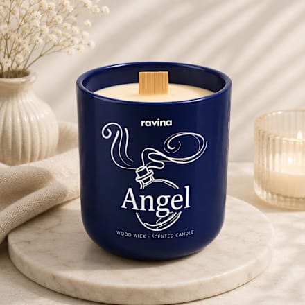 Świeca sojowa zapachowa w szkle Angel  ravina