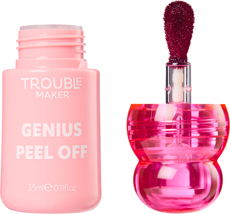 Tekutý rúž Genius Peel-Off Big Brain Pink TROUBLE MAKER