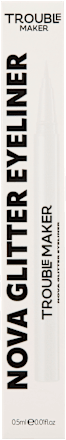 Tekutá očná linka Nova Glitter - Breaker Silver TROUBLE MAKER