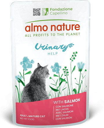 Cibo umido per gatti Urinary con salmone almo nature