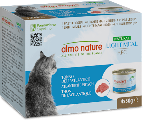 Cibo per gatti HFC Light Meal Natural con tonno dell'Atlantico almo nature