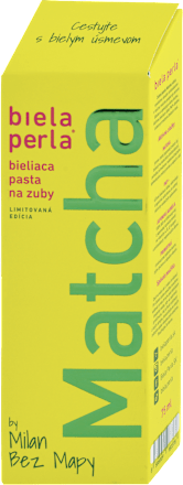 Bieliaca zubná pasta Matcha  Biela perla