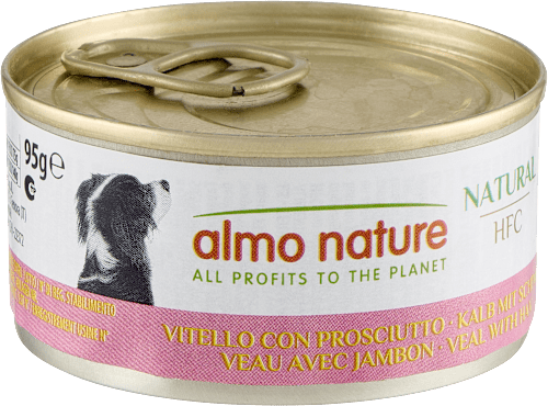 Cibo per cani HFC Natural vitello con prosciutto almo nature